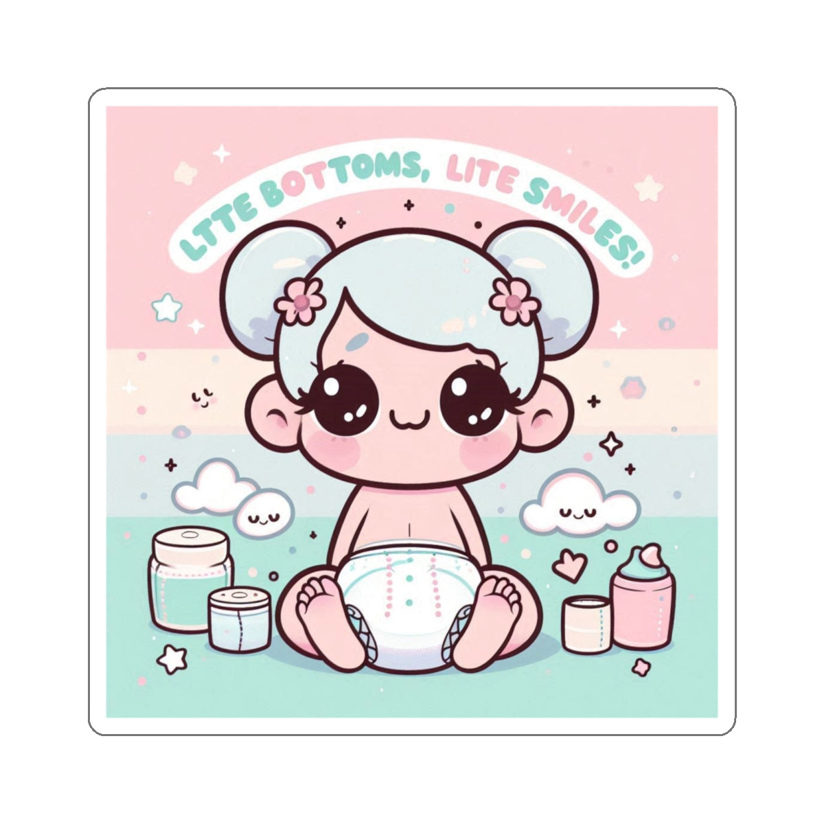 ABDL Little Smiles Kiss-Cut Sticker