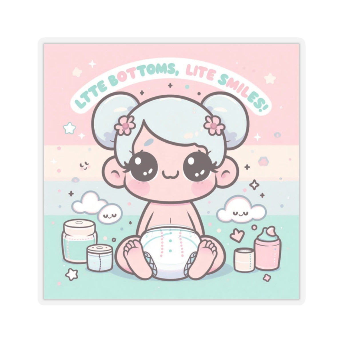 ABDL Little Smiles Kiss-Cut Sticker