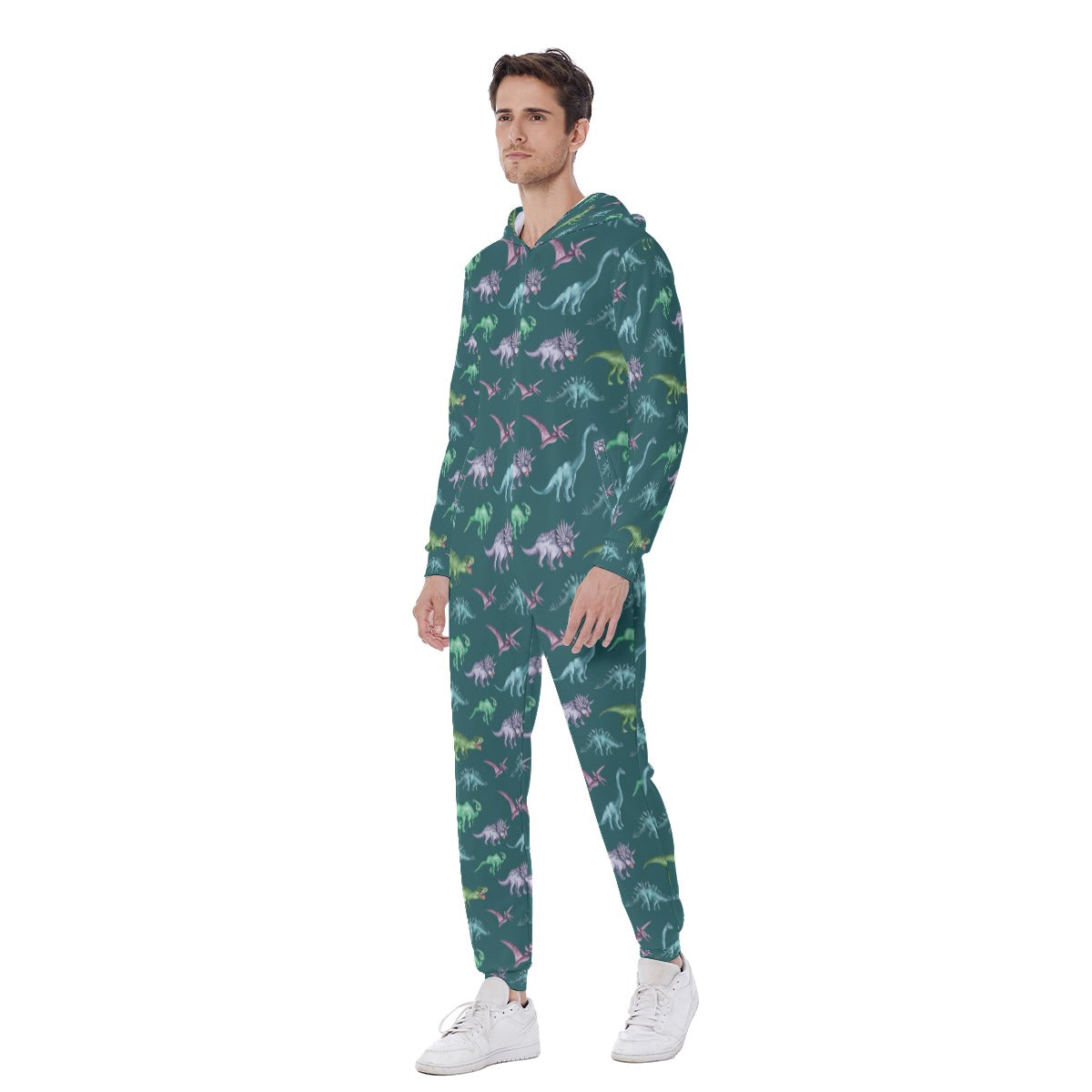 Dino Dreams Hooded Jumpsuit for ABDL Comfort