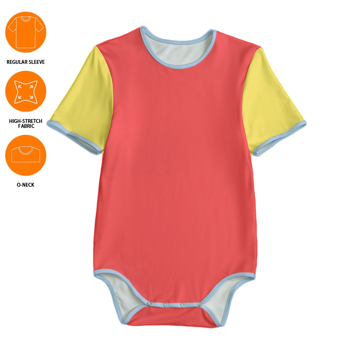 Rainbow Delight Color Block ABDL Onesie