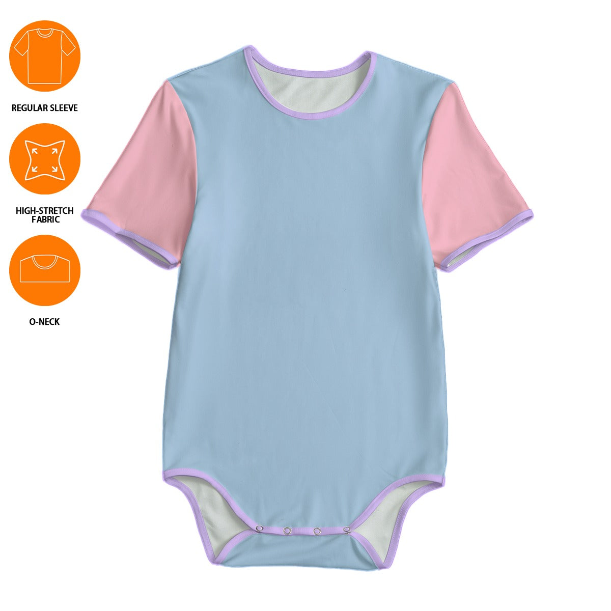 Cotton Candy Mix Color Block ABDL Onesie