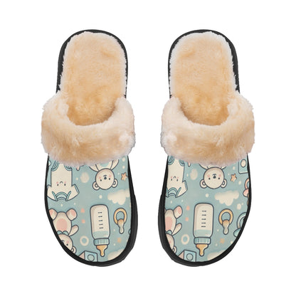 Baby Bear Plush Slippers – Warm Toes, Cuddly Feels! 🧸✨