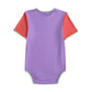 Playful Grape Pop Color Block ABDL Onesie