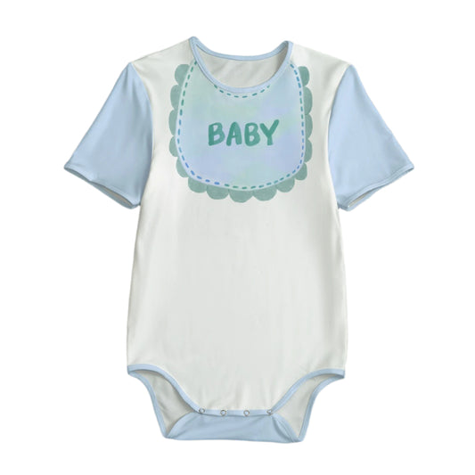 "Cute Baby Bib Onesie – Soft Comfort for Little Playtimes!"