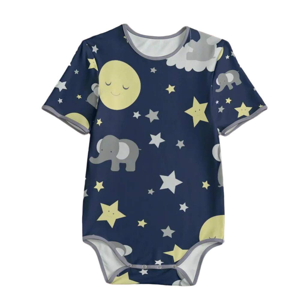 🌙 Starry Dreams Elephants Onesie 🌙