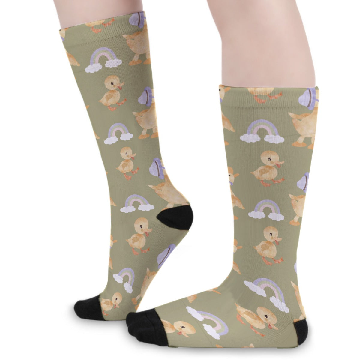 Quack-tastic Duckling Elastic Stockings: Cozy Comfort for Happy Feet!