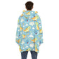 Little Space Happy Dinosaurs Sherpa Hoodie Blanket