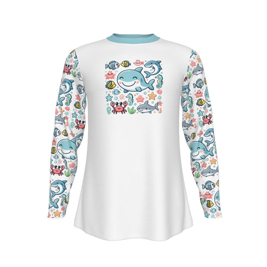 Under the Sea Baby Shark ABDL Long Sleeve Shirt – 100% Cotton Comfort