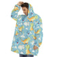 Little Space Happy Dinosaurs Sherpa Hoodie Blanket