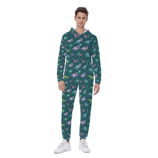 Dino Dreams Hooded Jumpsuit for ABDL Comfort