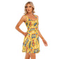 "Playful Toy Print Sleeveless Dress – Adorably Fun and Comfortable"