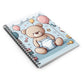 ABDL Cute Teddy Bear Notebook - 118 Page Spiral Journal for Littles