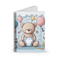 ABDL Cute Teddy Bear Notebook - 118 Page Spiral Journal for Littles