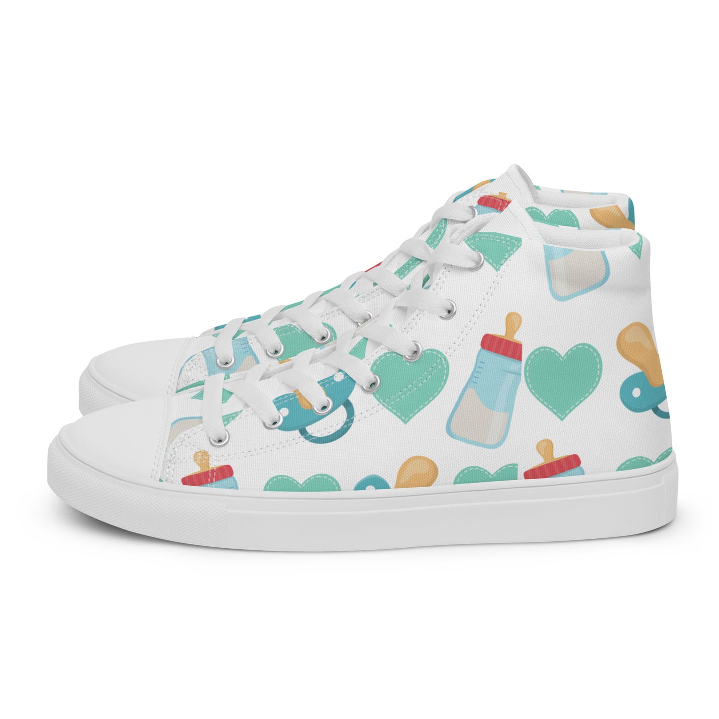 ABDL Adult Baby Men’s High Top Canvas Shoes