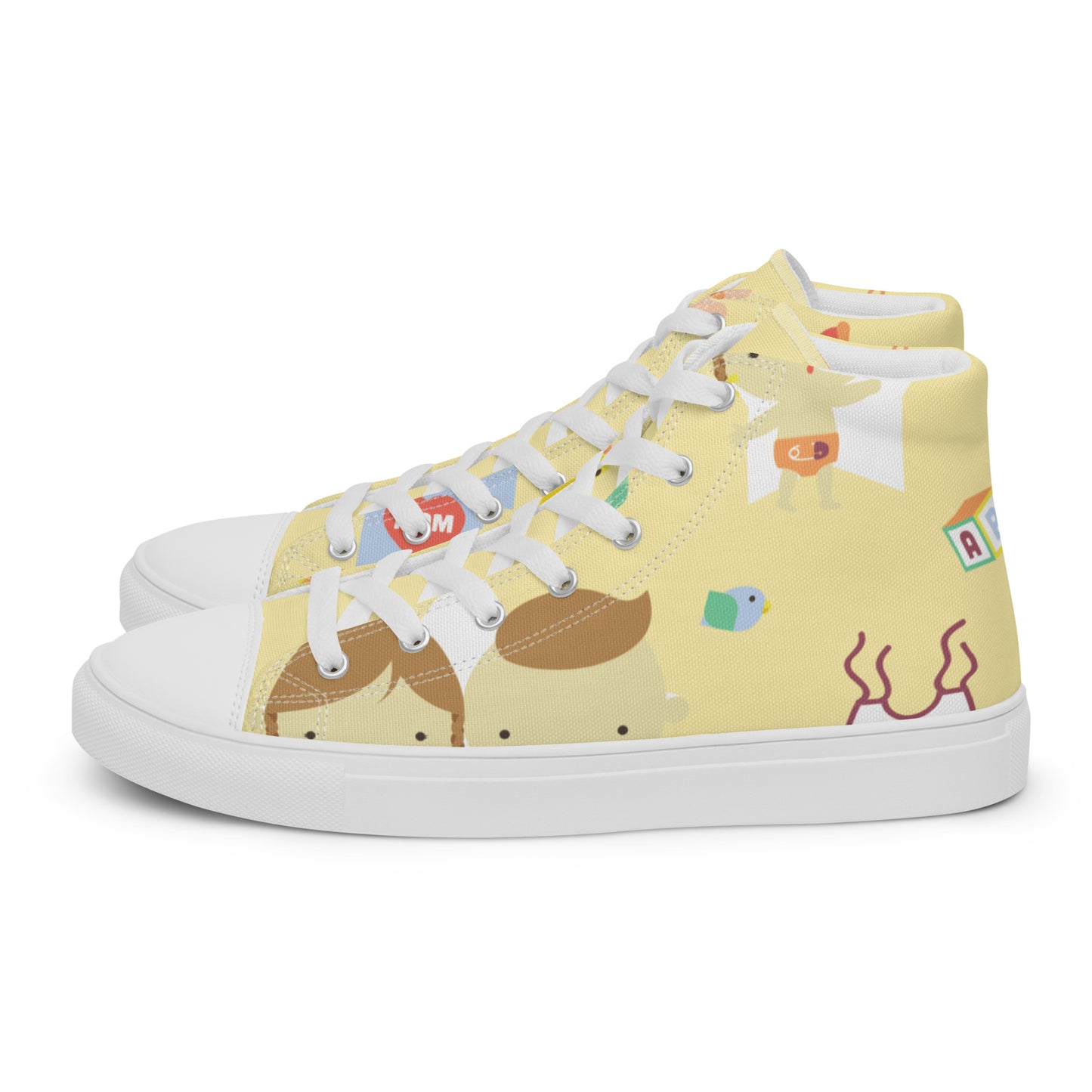 "Baby, Baby" High Top Canvas Shoes