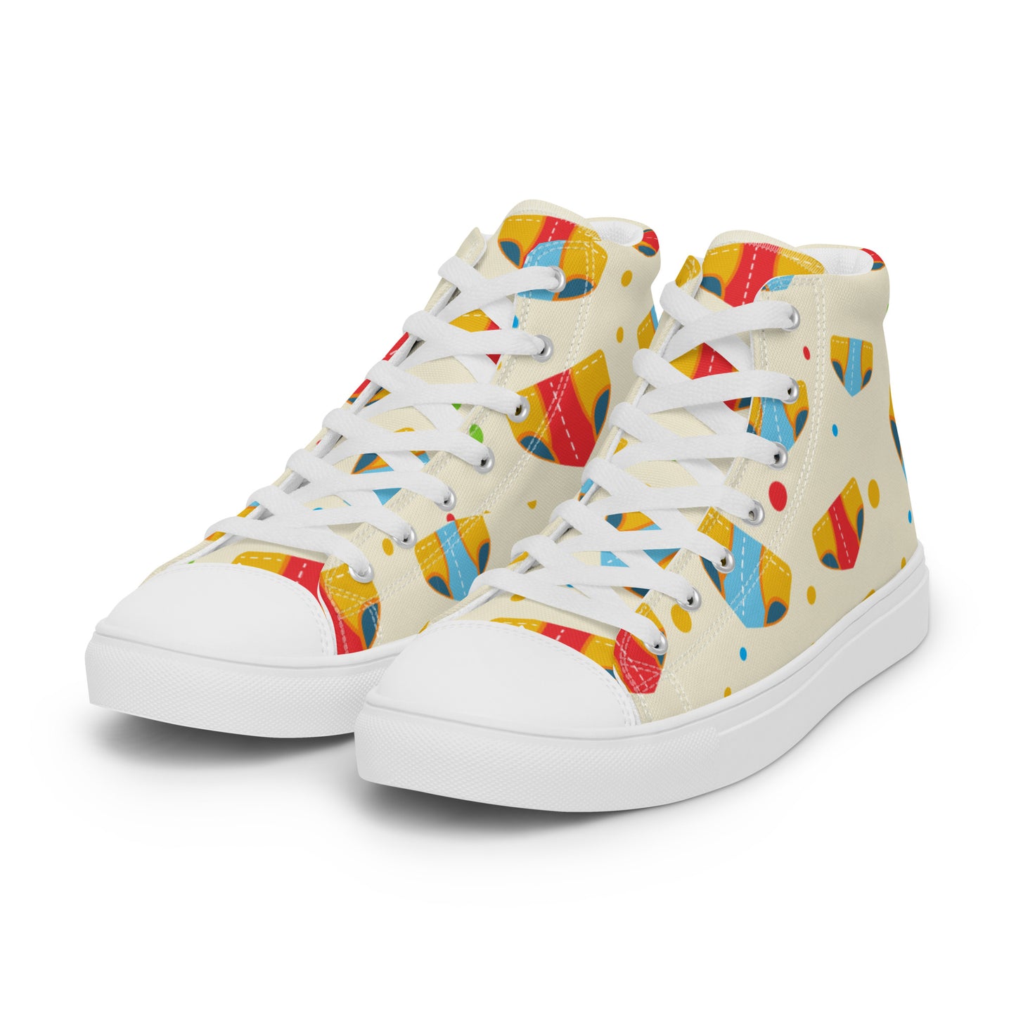 Diaper Lover Men’s High Top Canvas Shoes