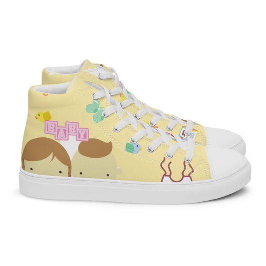 "Baby, Baby" High Top Canvas Shoes