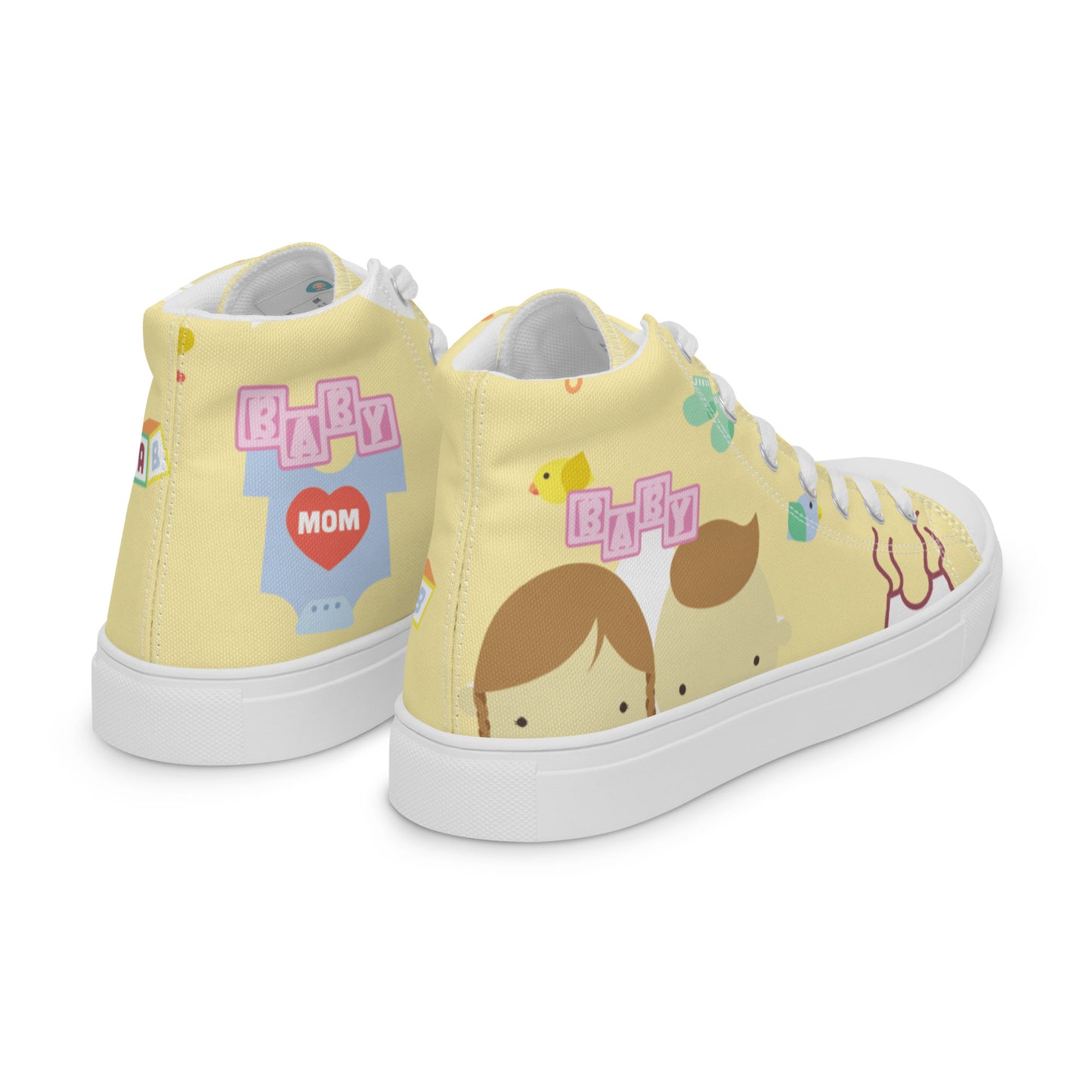 "Baby, Baby" High Top Canvas Shoes